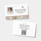 Elegante Logo Corporate Photo Employee Badge (Front & Back)