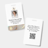 Elegante Logo Corporate Photo Employee Badge (Front & Back)
