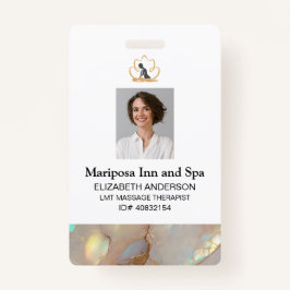 Elegante Logo Corporate Photo Employee Badge