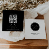 Elegante Logo Formele QR Code Vierkante Visitekaartje