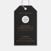 Elegante logo gepersonaliseerde cheers wijnfles cadeaulabel (Voorkant)