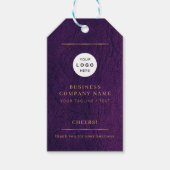 Elegante logo gepersonaliseerde cheers wijnfles cadeaulabel (Voorkant)