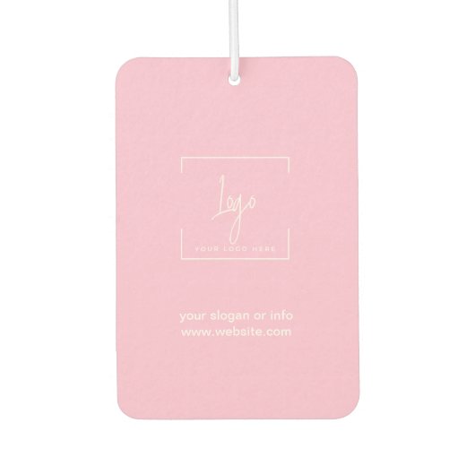 Elegante Logo Roze auto Luchtverfrisser (Voorkant)