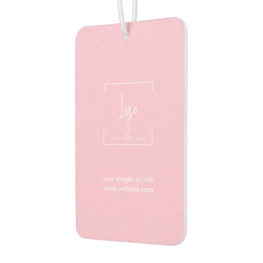 Elegante Logo Roze auto Luchtverfrisser (Links)