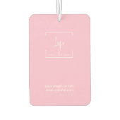Elegante Logo Roze auto Luchtverfrisser (Achterkant)