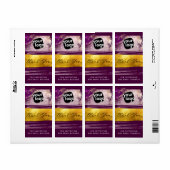 Elegante logo toevoegen &  Moderne gepersonaliseer Etiket (Full Sheet)