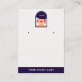 Elegante Logo Vrouwen Houder voor designer sierade Visitekaartje (Voorkant)