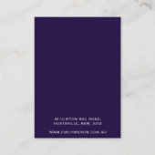 Elegante Logo Vrouwen Houder voor designer sierade Visitekaartje (Achterkant)