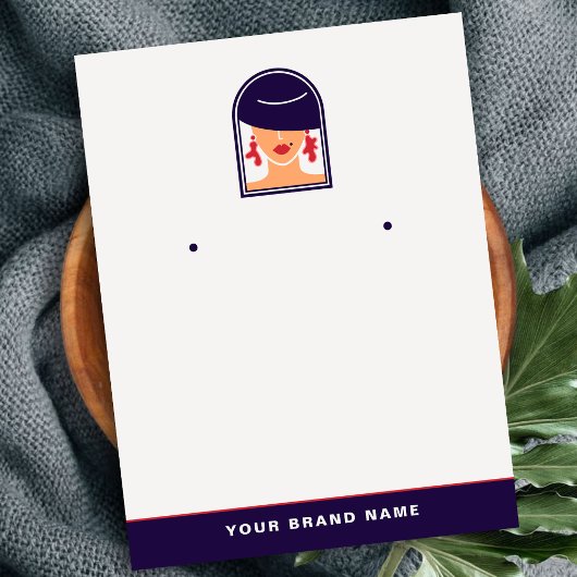 Elegante Logo Vrouwen Houder voor designer sierade Visitekaartje