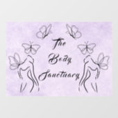 Elegante Logo Vrouwen Lichaamsverzorging Marketing Raamsticker (Vel)