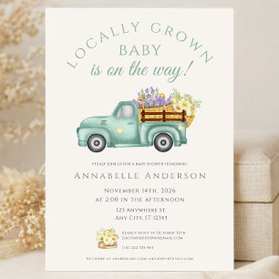 Elegante Lokale Baby Shower met Neutrale Toon Kaart