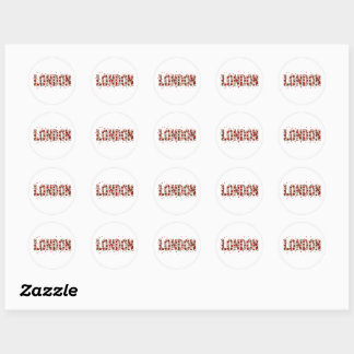 Elegante Londense Bloemsticker - Vintage Roos Ronde Sticker
