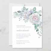 Elegante  look Bloemen Verjaardagsfeest Magnetische Uitnodiging (Voorkant)