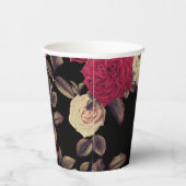 Elegante  look bloemig papieren bekers (Rechts)
