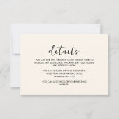 Elegante  look Floral bruiloft gastendetail (Voorkant)