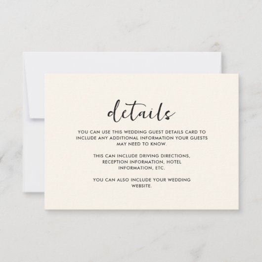 Elegante  look Floral bruiloft gastendetail (Voorkant)