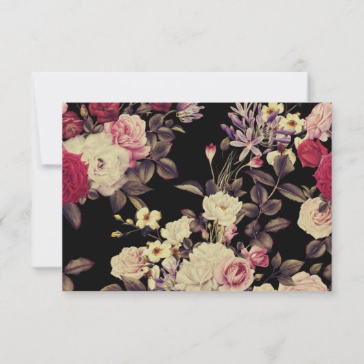 Elegante  look Floral bruiloft gastendetail (Achterkant)