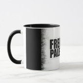 Elegante look met Fist & Palestine Slogan Mok (Links)