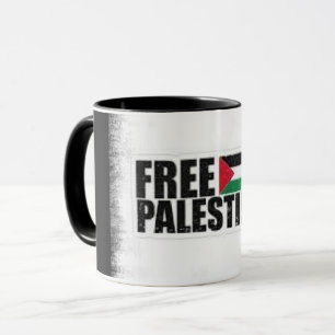 Elegante  look met Fist & Palestine Slogan Mok