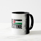 Elegante look met Fist & Palestine Slogan Mok (Voorkant rechts)