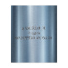 Elegante Lotus Blauwe Metallic Yoga-instructeur