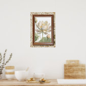 "Elegante Lotus Bloem Kunstprint" Poster (Keuken)