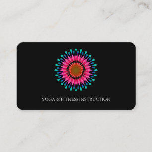 Elegante Lotus Bloem Logo Yoga Visitekaartje