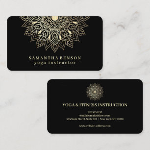 Elegante Lotus Bloem Logo Yoga Visitekaartje