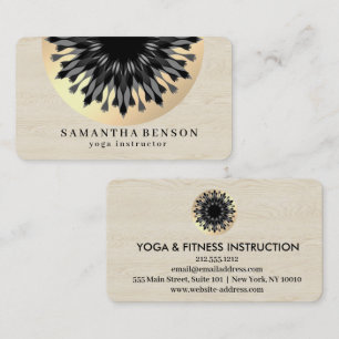 Elegante Lotus Bloem Logo Yoga Witte Achtergrond Visitekaartje