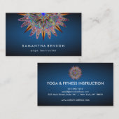 Elegante Lotus Bloem Logo Yoga Zakelijk Visitekaartje (Voorkant / Achterkant)