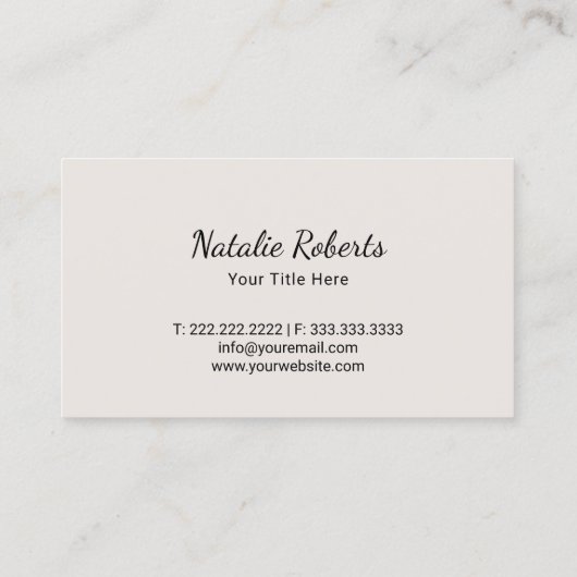 Elegante Lotus Bloem Moderne Zwarte Salon & SPA Visitekaartje (Achterkant)