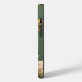 Elegante Lotus Bloem Roze & Goud | Monogram Case-Mate iPhone Case (Achterkant / Links)