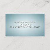 Elegante Lotus Bloem Yoga Meisje Holografisch Visitekaartje (Achterkant)