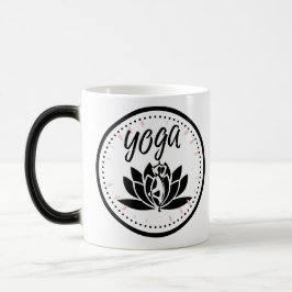 Elegante Lotus Bloem Yoga Positie Koffiemok Magische Mok
