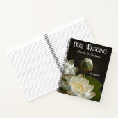 Elegante Lotus Bloemen Trouwplanning Notitieboek (Binnen)