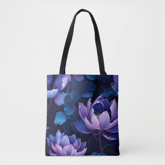 Elegante Lotus Bloom Canvas tas (Voorkant)