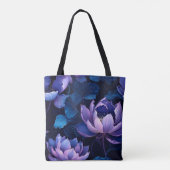 Elegante Lotus Bloom Canvas tas (Achterkant)