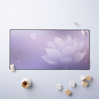 Elegante Lotus Bloom Desk Mat