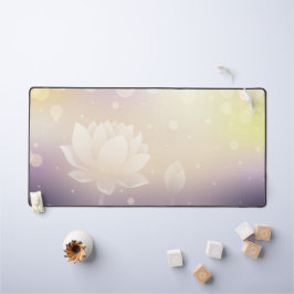 Elegante Lotus Bloom Desk Mat