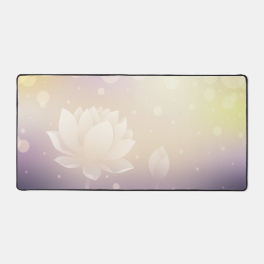 Elegante Lotus Bloom Desk Mat (Voorkant)
