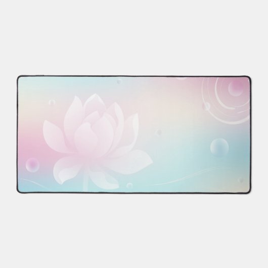 Elegante Lotus Bloom Desk Mat (Voorkant)