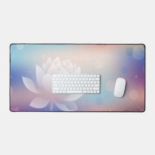 Elegante Lotus Bloom Desk Mat (Keyboard & Muis)