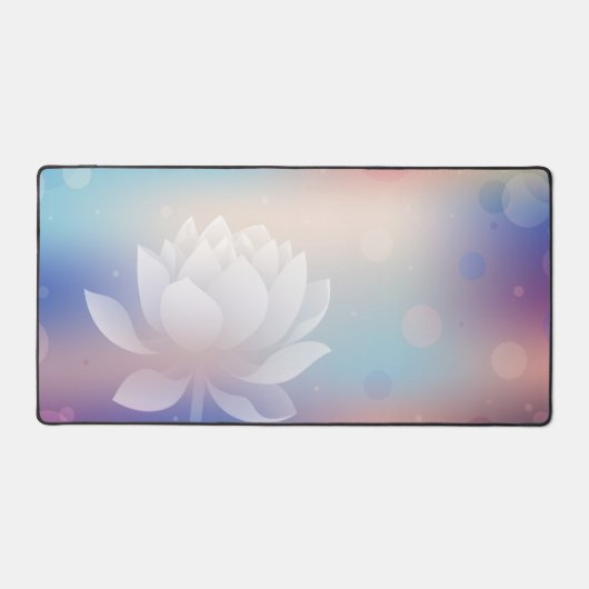 Elegante Lotus Bloom Desk Mat (Voorkant)