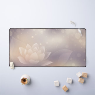Elegante Lotus Bloom Desk Mat