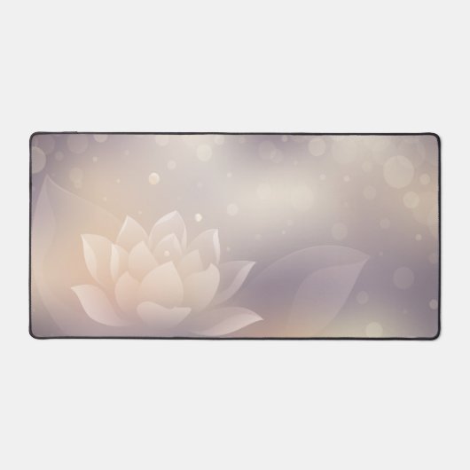 Elegante Lotus Bloom Desk Mat (Voorkant)