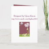 Elegante Lotus bruiloft uitnodiging Kaart (Achterkant)