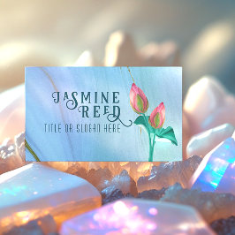 Elegante Lotus Bud voor Wellness Spa | Marmer & Go Visitekaartje