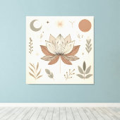 Elegante Lotus Canvas Art Afdruk (Insitu (Houten vloer))