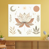 Elegante Lotus Canvas Art Afdruk (Insitu (Woonkamer))