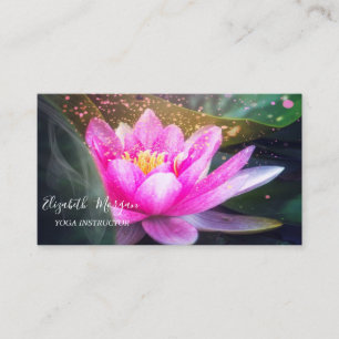 Elegante Lotus Goud Yogalerares Visitekaartje